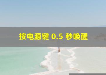 按电源键 0.5 秒唤醒